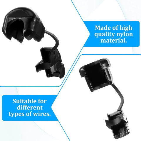 40 Pack Nylon Strain Relief Cord Connectors For Power Cables Round Grommets With Nylon Insulation Flame Retardant Cable Bush