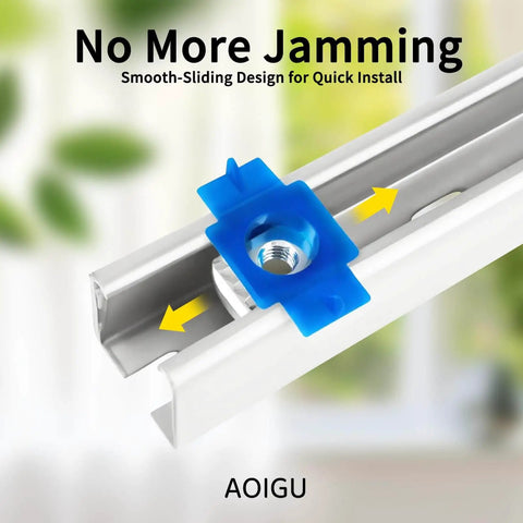 Smooth-sliding nylon strut channel cone nuts provide fast, tool-free one-handed installation for Unistrut systems and solar mounting.