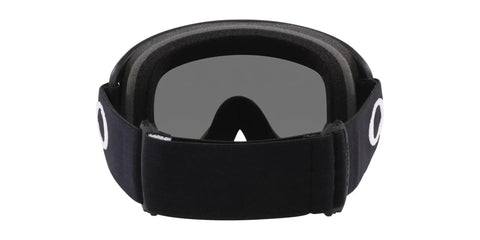 Back view of O Frame 2.0 Pro M Matte Black Goggles with HDO Optics and mid size fit, black strap, and foam padding.