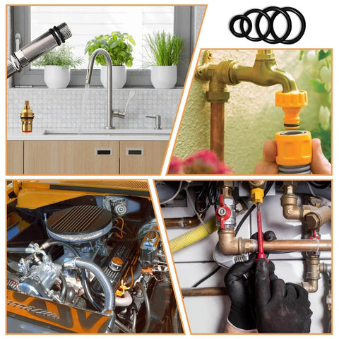 DIY Friendly O Ring Kit With 500 Pcs In 20 Sizes For Plumbing Automotive And Pressure Washer Sealing Gaskets And Repair
