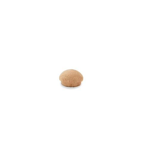 Single oak wood plug with button top for screw holes, mushroom style for Half Inch Oak Wood Plugs Pack Of 100 With Button Top For Screw Holes