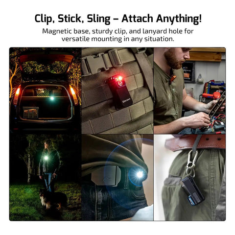 OLIGHT Oclip Pro EDC Clip On Light Rechargeable 500 Lumens With Three Lighting Modes USB C Charging used for various activities