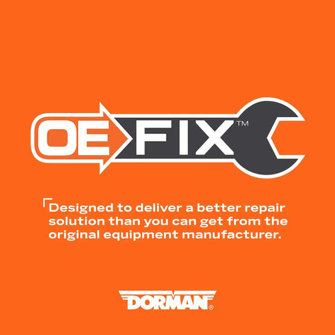 OE Fix logo by Dorman on orange background, promoting the Shift Cable Bushing Kit Replacement for Select Models.