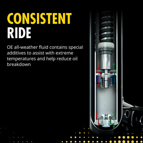 Cross-section of OE Spectrum 37290 Suspension Shock Absorber highlighting damping mechanism for consistent ride.