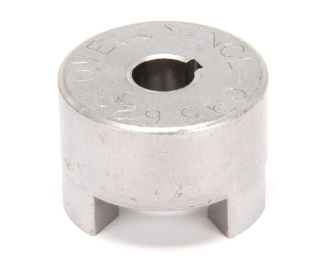 Coupling L-095 5/8 Go-To OEM Replacement Part For Jade Ovens And Commercial Kitchen Equipment, top view of round metal component.