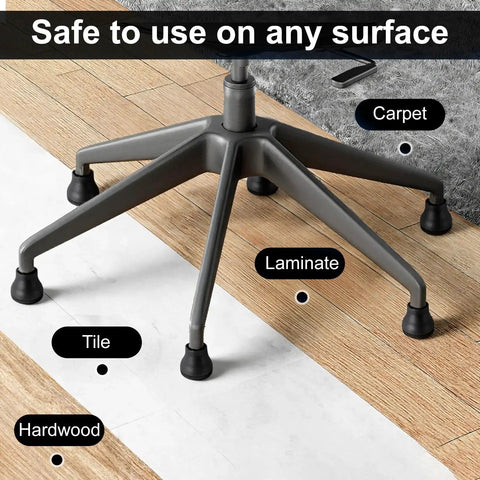 Replacement Office Chair Wheels With Switchable Fixed And Smooth Sliding Casters For Hardwood Floors Tiles And Carpets Silent Operation