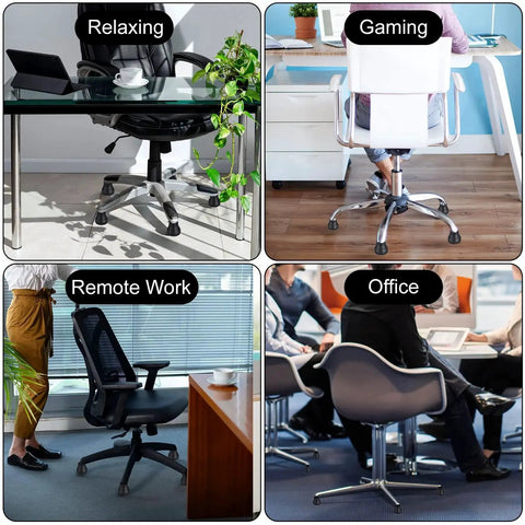 Replacement Office Chair Wheels With Switchable Fixed And Smooth Sliding Casters for various office settings
