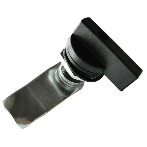 Two Pack Thumb Operated Offset Cam Locks For 1-7mm Door Thickness, 0.8 Inch Hole, Zinc Alloy Lock Body With ABS Handle, Black Cam Locks, Easy Turn