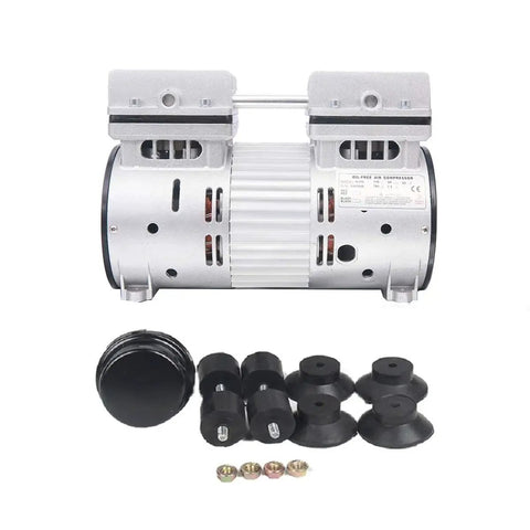 Oil Free 6 CFM Vacuum Pump 110V 780W Quiet High Vacuum Piston Compressor with US Plug and accessories