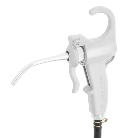 Close-up of Portable Handheld Oiler Bucket And Oil Gun Kit 4.55L One Gallon With 4.59ft Long Hose, nozzle view