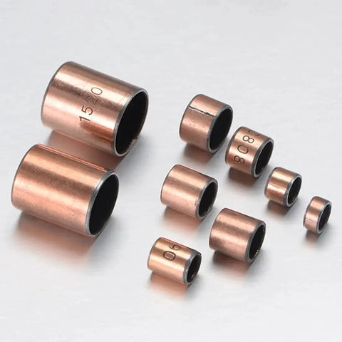 Sleeve Bearing 8mm Bore 10mm OD 6mm Length Oilless Bushings 10pcs No Lubrication Needed Bronze Sintered Carbon Steel