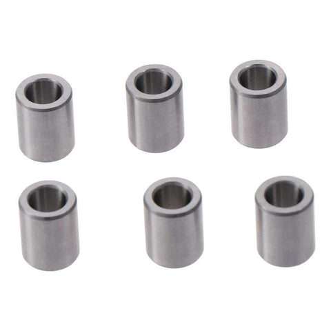 Oilless Bushing 6 Pcs Silver High Stiffness Chrome Steel Sleeve Bearings Low Noise Plain Bearings