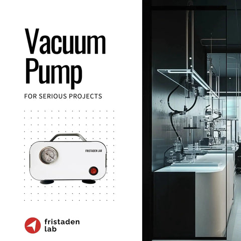 Oilless Vacuum Pump For Filtration With 10 L Per Minute Flow Whisper Quiet At 40 Decibels Oil Free Diaphragm Pump with lab setup