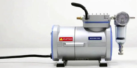 Oilless Vacuum Pump For Lab Filtration With 99 mbar Vacuum, 23 Lpm Airflow, 1750 RPM, 110V Power, Piston Drive, Overflow Protection