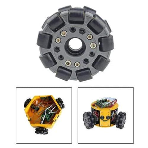 Omnidirectional Robot Wheel 3.94 inch DIY car parts flexible maintenance with robotic platform view