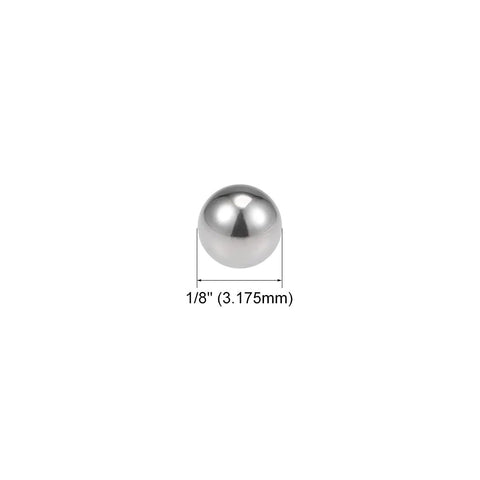 One Eighth Inch Bearing Balls Made From 440C Stainless Steel G25 Precision Grade, Smooth Surface, 100 Pieces, Ideal For Bearings, Bushings, And Mechanical Assemblies By Uxcell