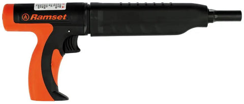 Side view of Low Velocity Caliber 22 Single Shot Fastener Tool For Concrete, Masonry Or Steel With Silencing Handle and Ergonomic Ejection Slide