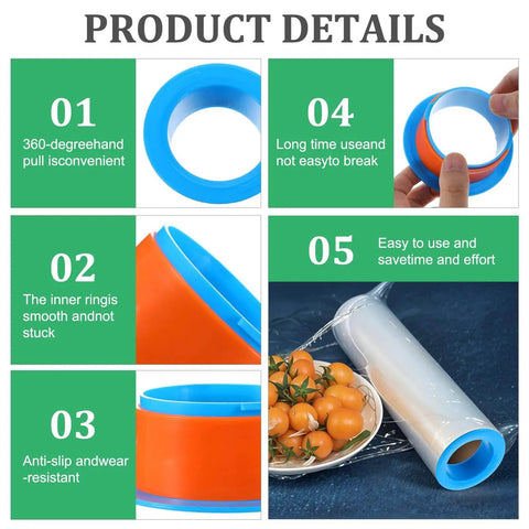 24 Pack Stretch Wrap Dispenser Hand Savers For Moving And Shipping Easy Grip Plastic Puller Fits 3 Inch Core Pallet Wrapping