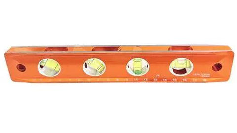 Savage 9 Inch Magnetic Torpedo Level With Four Neodymium Magnets And Four Vials For 30 Degree Conduit Bends Built From Solid Aluminum