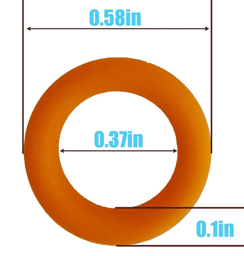 Quarter Inch Pressure Washer Quick Connect O Rings Kit 100 Pack Orange Seals For Quarter Inch M22 Quick Connect Fittings Replacement Gaskets Heavy Duty Pro Grade