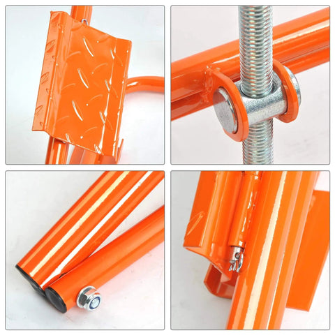 Yellow RV Leveler For Trailers And Campers With Ratchet Wrench Lightweight Tire Leveling System For 12 Inch Wheels