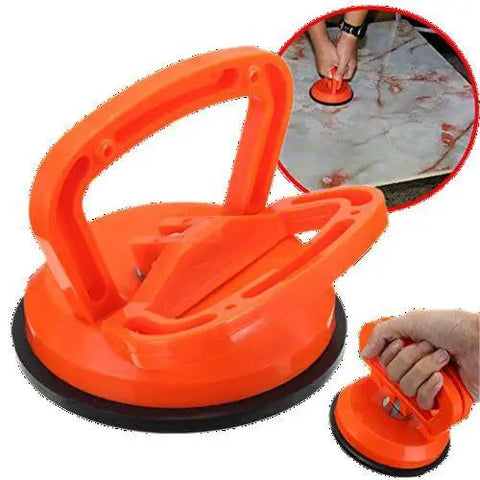 Power Grip Vacuum Suction Cup Dent Puller with 5 Inch Diameter Cup and Rugged Nylon Handle for lifting glass and metal surfaces