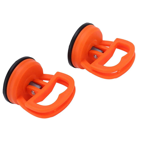 Two Pack Suction Cup Lifter Set For Glass Tiles And Mirrors, Heavy Duty Vacuum Lifter With Easy Clamp Handles, 2.6x2.2 Inch Gripping Cups