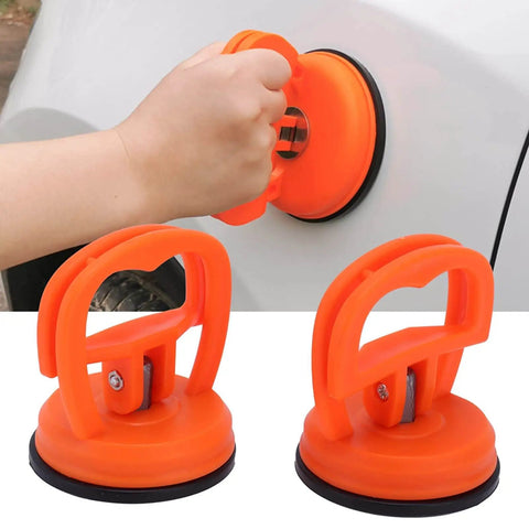 Two Pack Suction Cup Lifter For Glass And Tile Portable Vacuum Lifter Handheld Glass Puller in use lifting a car panel