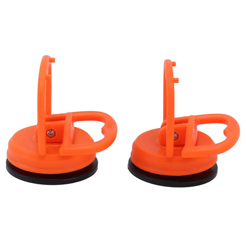Two Pack Suction Cup Lifter Set For Glass Tiles And Mirrors, Heavy Duty Vacuum Lifter With Easy Clamp Handles, 2.6x2.2 Inch Gripping Cups