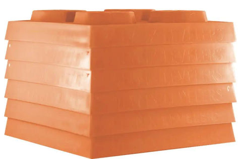 Lynx Levelers 6 Pack Leveling Blocks For Trailers And RVs With A 3 2 1 Pyramid System Stack to 3.5 Inches In Orange