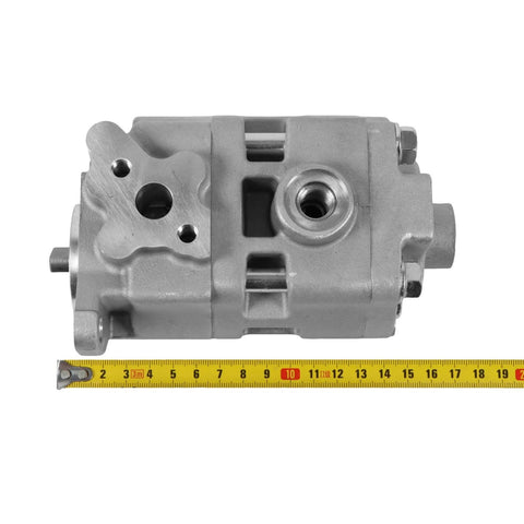 Otobaijeni Hydraulic Pump 6C200-37300 6C200-37303 B2630HSD B3030HSD Compatible with Kubota, shown next to measuring tape