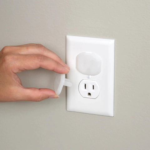 Keep curious hands safe with a 36-pack of removable, reusable electrical outlet covers that fit standard outlets and seal away live sockets
