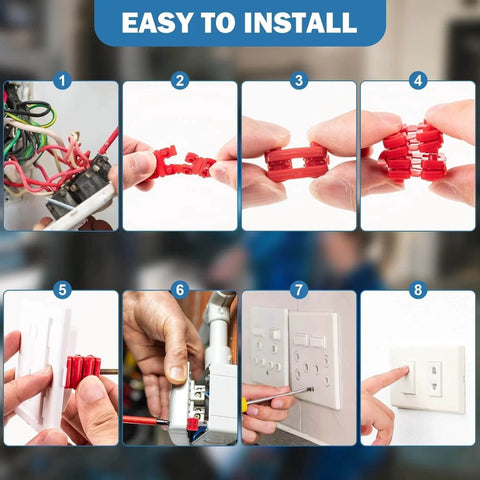 Step-by-step guide using 48 Piece Outlet Spacers Pack For Electrical Boxes And Wall Plates Plastic Spacers For Loose Plug Fix