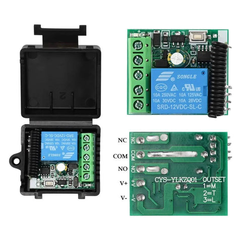 Outswinging Door Access System control board with 600lbs magnetic lock kit components, showing internal wiring and relay connections.