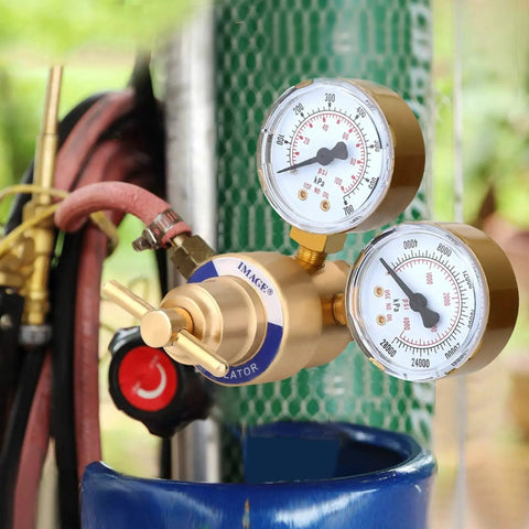 Oxygen Regulator for Welding With 2 Inch Gauges CGA 540 Inlet 0 To 4000 Psi Replacement Valve For Victor Torch Cutting Kits