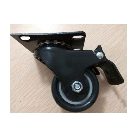 100-Pack 2" Heavy Duty Black - Caster Wheel - Brakes