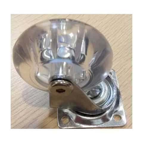 100-Pack 2" Heavy Duty Clear - Caster Wheel