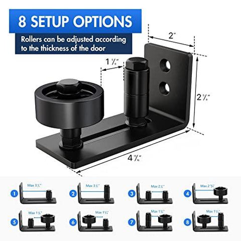 Pack of 2 Sliding Door Bottom Hardware Guide Rollers - VXB Ball Bearings