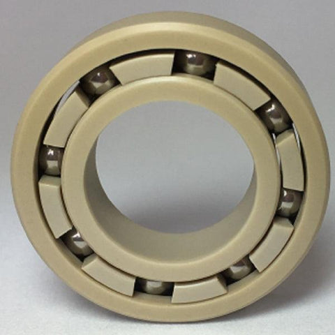 Pack of 20 6000 Open PEEK Ball Bearing with PEEK Cage and Stainless Steel Balls made in Japan - VXB Ball Bearings