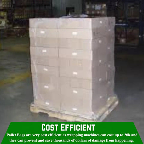 Pallet Cover Bags 50 Pack Heavy Duty Clear 3 Mil Polyethylene For Outdoor Storage And Weather Protection 55 X 53 X 75 In Size Construction Grade Pallet Bags For Shipping And Storage Farm Plastic Supply covering a pallet