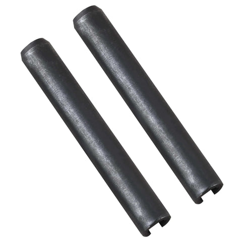 Metal pins for pallet jack front load wheels pair 3 x 3.75 inch with PU tread for easy installation and secure fit.