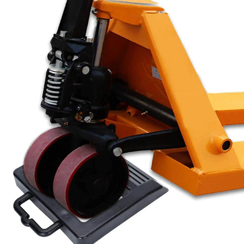 Heavy Duty Pallet Jack Stopper Chock For Trucks And Trailers, Instantly Park Your Pallet Jack In Seconds, 14.2 Inch Length