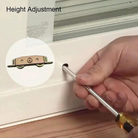 Heavy Duty Sliding Patio Door Roller Assembly Replacement Kit With One And One Quarter Inch Steel Ball Wheel Bearings Side