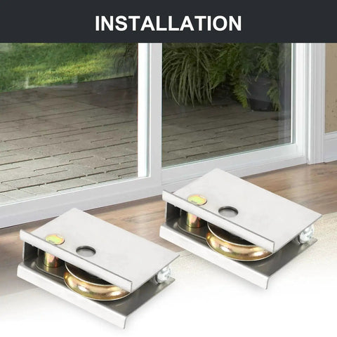 Patio Door Rollers Replacement For P Ella Sliding Doors After 1992 Pack Of 2 1 1/2 Inch Steel Ball Bearing Adjustable Height