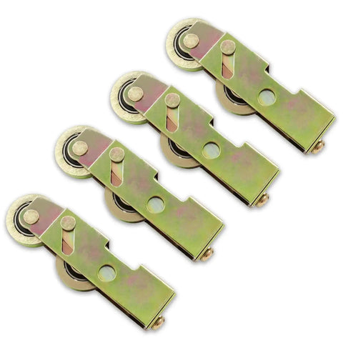 4 Pack Sliding Patio Door Tandem Roller Assembly Replacement For Sliding Glass Doors And Screen Doors With 1-1/4 Inch Steel Ball Bearing Wheels