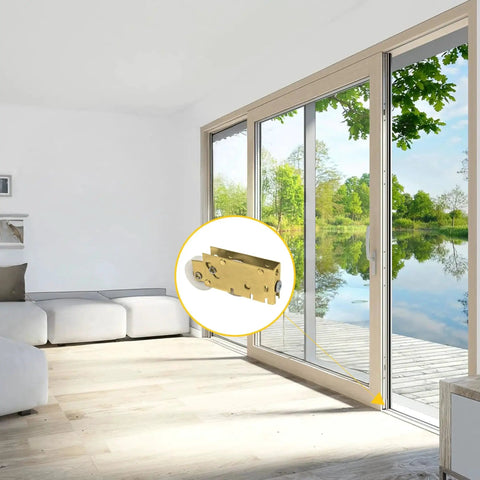 Patio Door Tandem Roller With White Nylon Wheel And Precision Bearing In Steel Housing For Smooth Sliding Doors, 1-1/2 Inch Wheel.