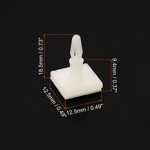Sticky PCB Spacer Kit With 24 Adhesive Standoffs 0.37 Inch Height Insulated White Mounts for PCB Board Support