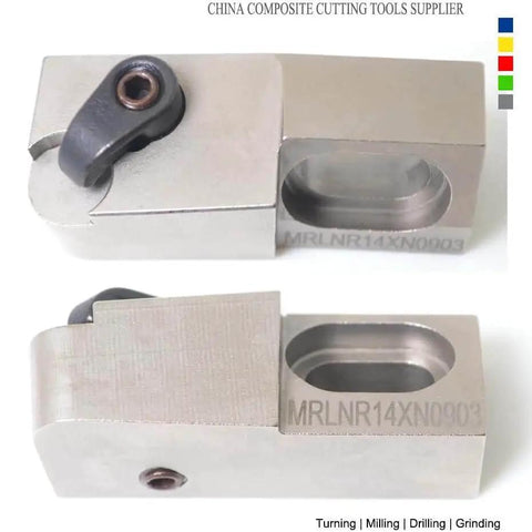 Diamond PCD CBN Round Insert Tool Holder For RNGN0903 RNGN32 Three Eighths Turning Milling Tools Cutter For Surfacing Cylinder Heads And Engine Blocks Left Hand EDGEV Compatible High Rigidity 42CrMo Steel, side view