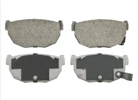 1991 Honda Civic Rear PD374 Ceramic Disc Brake Pad Set, showing front and rear view of pads, OE style automotive brake replacement.