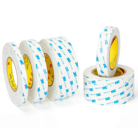 Double Sided Tape 0.39 Inch By 16.5 Feet Heavy Duty PE Foam Mounting Tape Removable Waterproof For Wallpaper Painted Walls Glass Metal Decor Crafts Arts DIY Projects Poster rolls